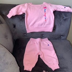 Pink champion 2 piece outfit